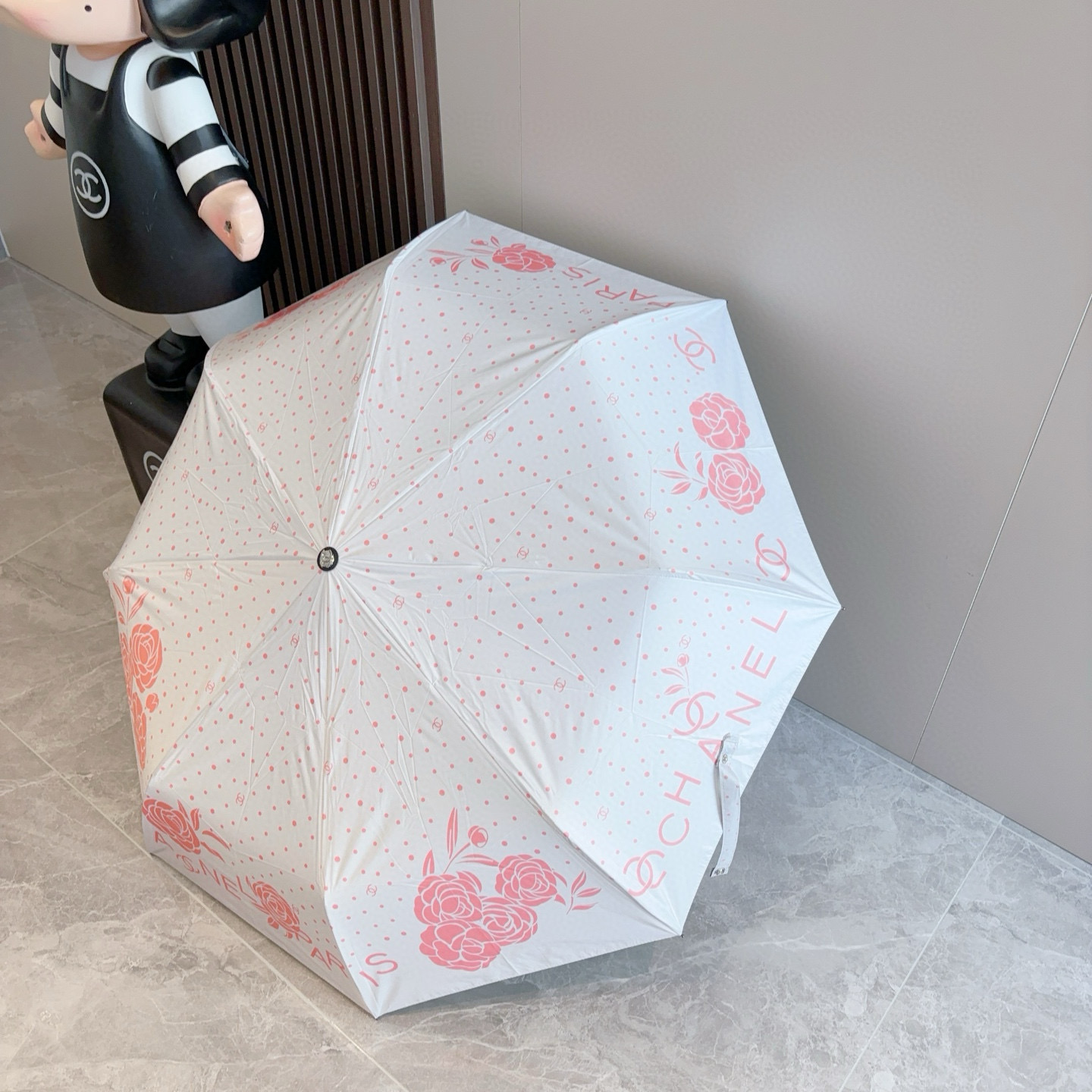  CHANEL（香奈儿）三折自动折叠晴雨伞 选用台湾进口UV防紫外线伞布 原单代工级品质 