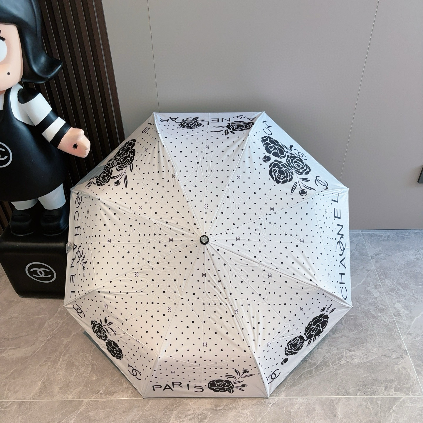  CHANEL（香奈儿）三折自动折叠晴雨伞 选用台湾进口UV防紫外线伞布 原单代工级品质 