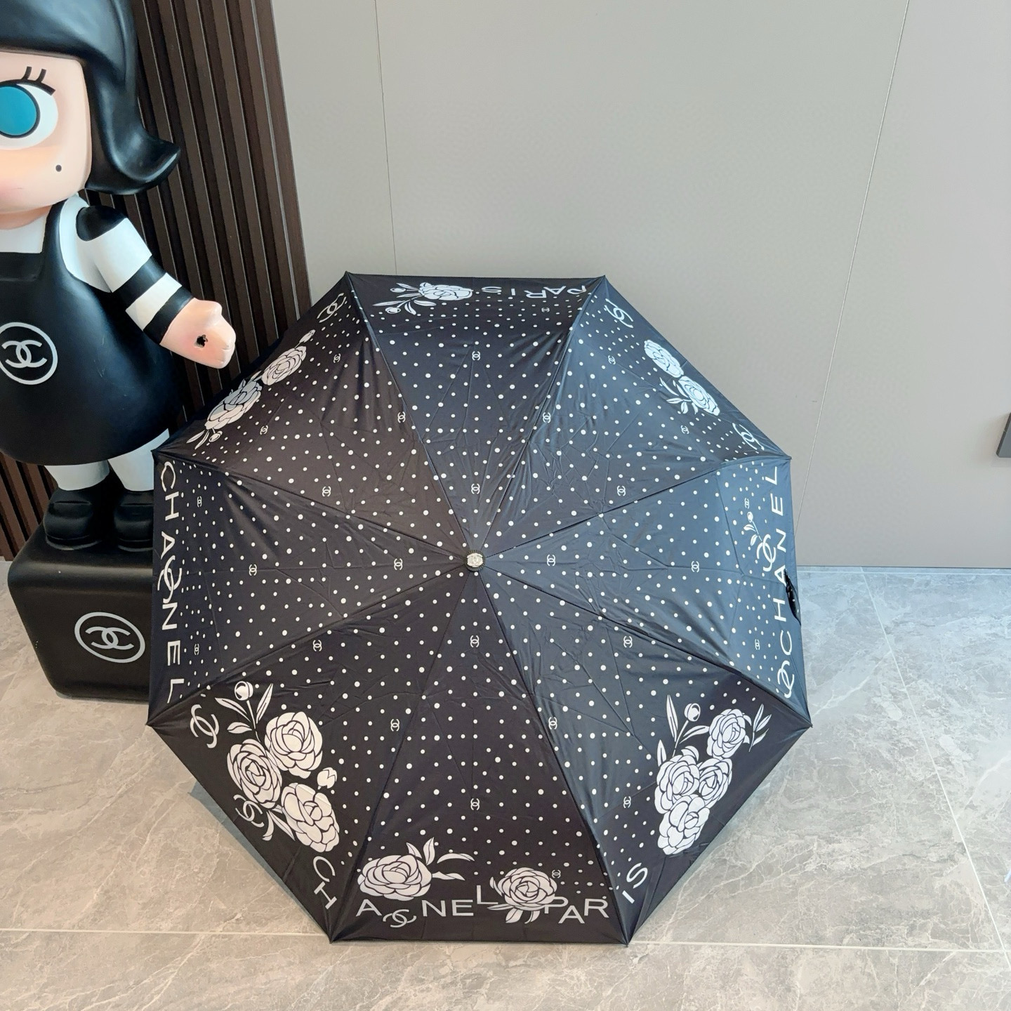  CHANEL（香奈儿）三折自动折叠晴雨伞 选用台湾进口UV防紫外线伞布 原单代工级品质 