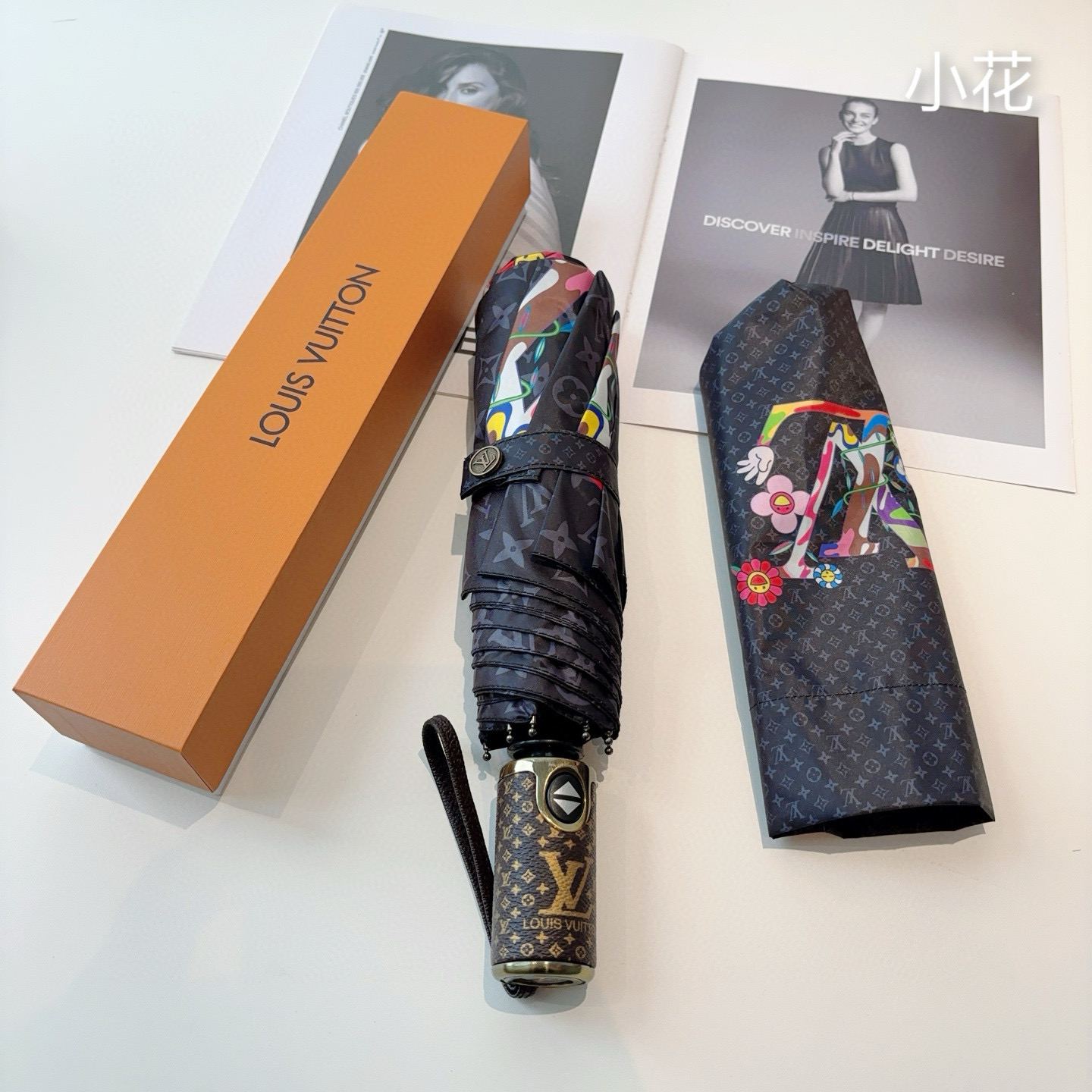LOUIS VUITTON （路易威登）新款 三折自动折叠晴雨伞 新涂层技术深色伞面 拥有令人惊喜的遮光