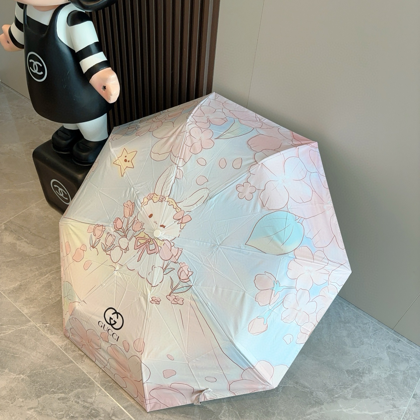  GUCCI古奇 三折自动折叠晴雨伞  时尚原单代工品质 细节精致 看得见的品质 打破一成不变 色泽纯正