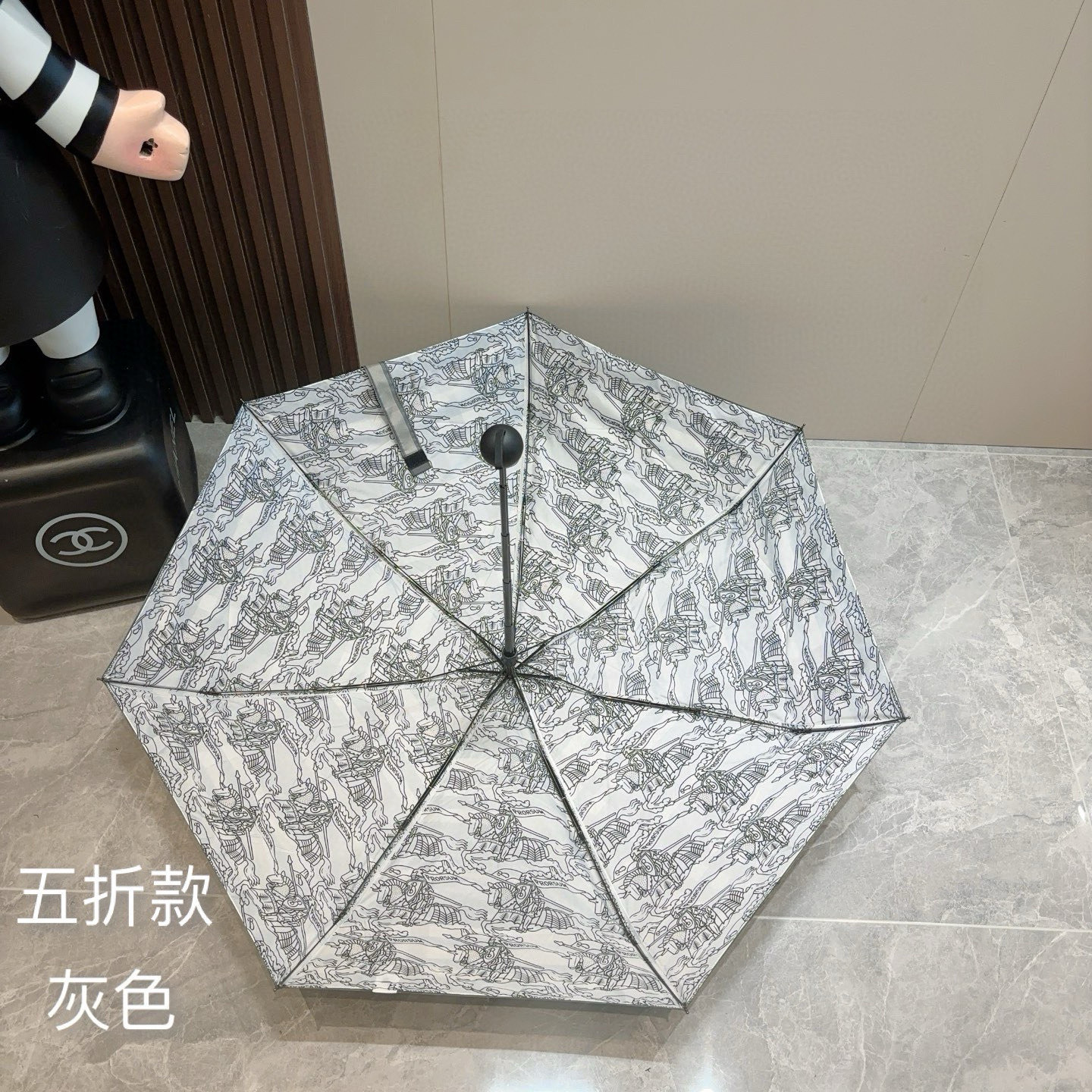  BURBERRY（巴宝莉）经典格纹 五折手动折叠晴雨伞 选用台湾进口UV防紫外线伞布 原单代工级品质 