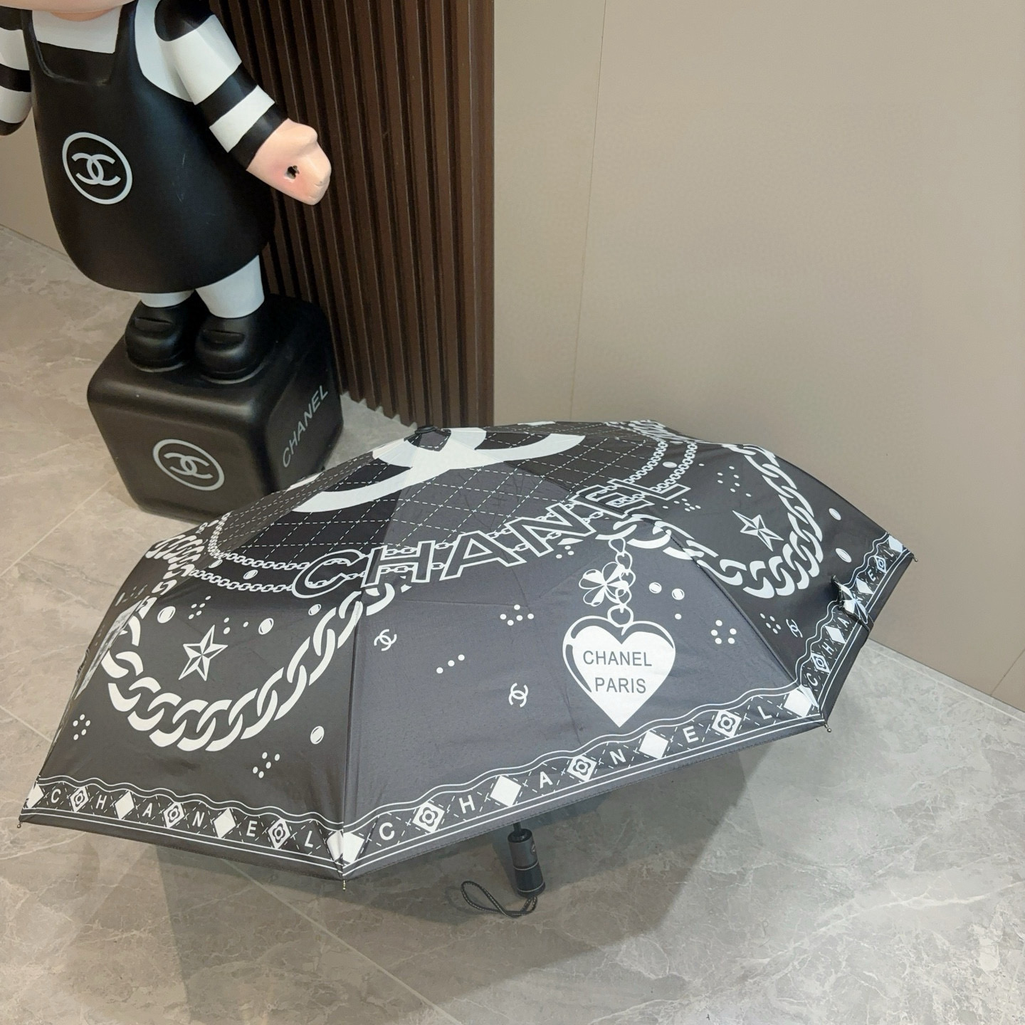  CHANEL（香奈儿）三折自动折叠晴雨伞 选用台湾进口UV防紫外线伞布 原单代工级品质 