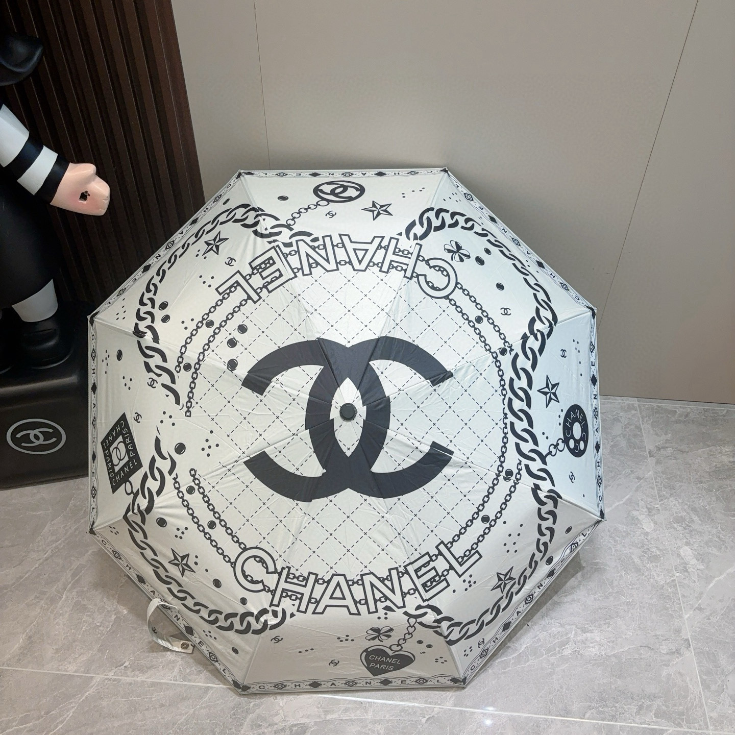  CHANEL（香奈儿）三折自动折叠晴雨伞 选用台湾进口UV防紫外线伞布 原单代工级品质 
