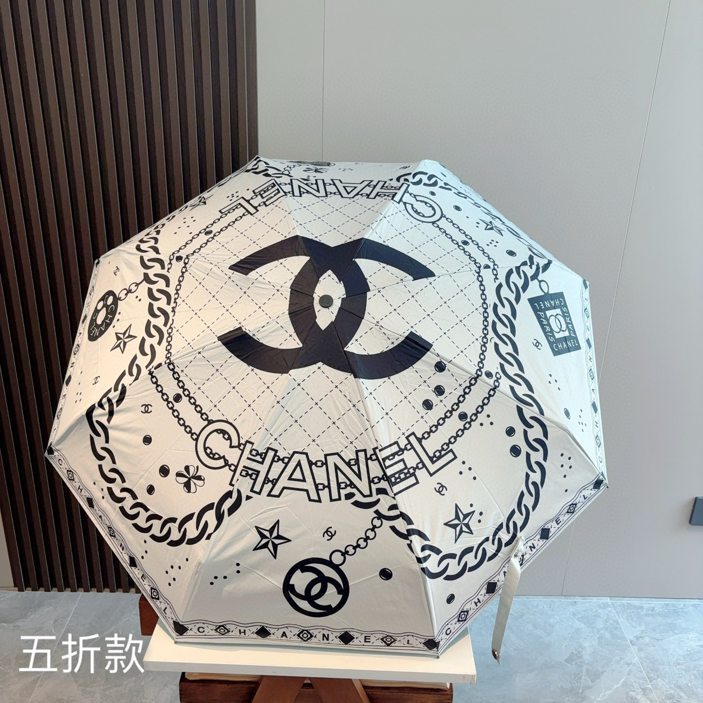  CHANEL（香奈儿）五折手动折叠晴雨伞 选用台 湾进口UV防紫外线伞布 原单代工级品质  🌹2色