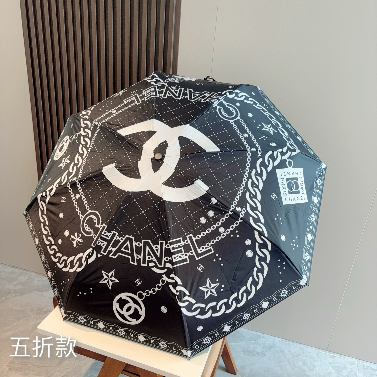  CHANEL（香奈儿）五折手动折叠晴雨伞 选用台 湾进口UV防紫外线伞布 原单代工级品质  🌹2色