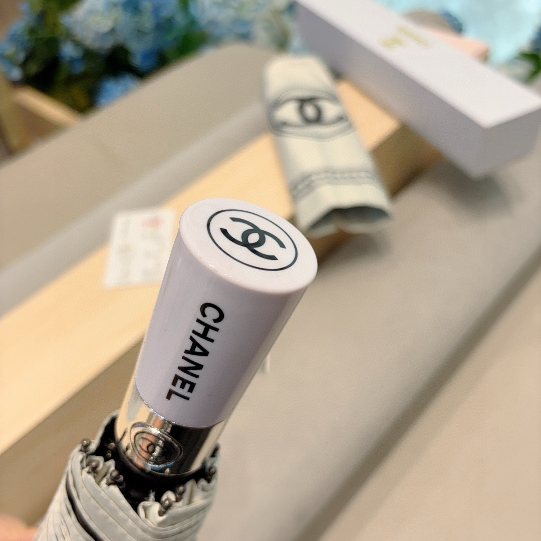  CHANEL（香奈儿）三折自动折叠晴雨伞 选用台湾进口UV防紫外线伞布 原单代工级品质 