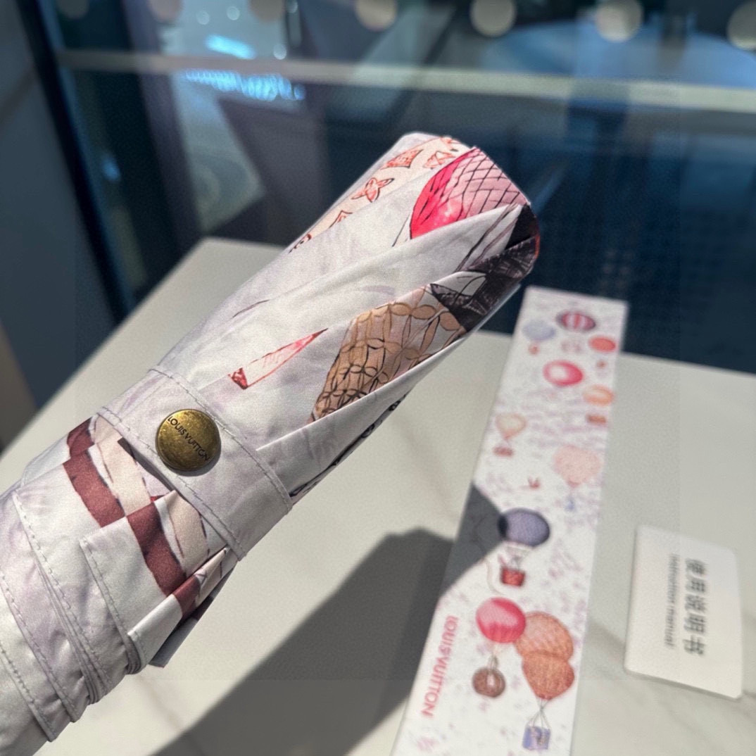  LOUIS VUITTON （路易威登）三折自动折叠晴雨伞 新涂层技术深色伞面 拥有令人惊喜的遮光效果