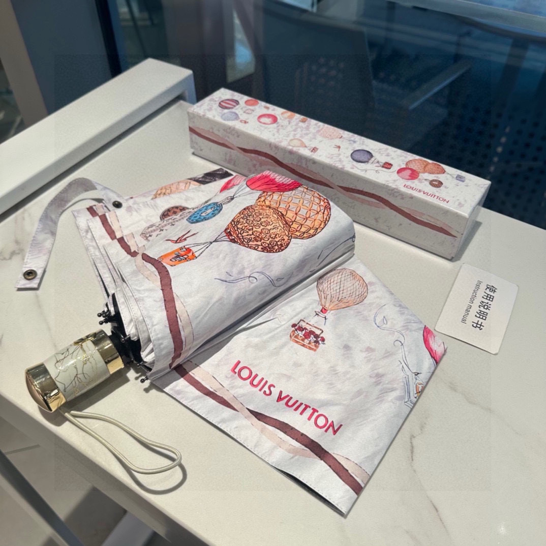  LOUIS VUITTON （路易威登）三折自动折叠晴雨伞 新涂层技术深色伞面 拥有令人惊喜的遮光效果