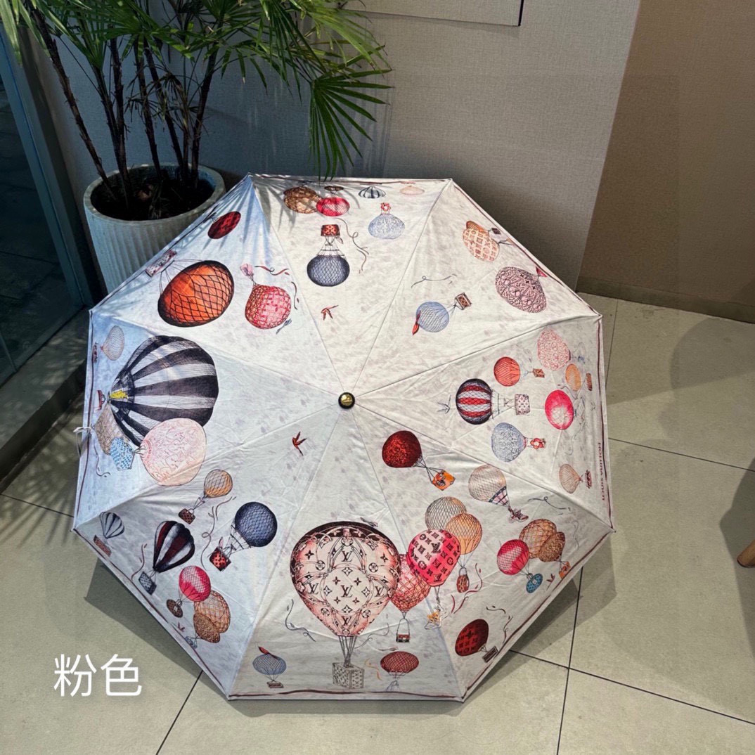  LOUIS VUITTON （路易威登）三折自动折叠晴雨伞 新涂层技术深色伞面 拥有令人惊喜的遮光效果