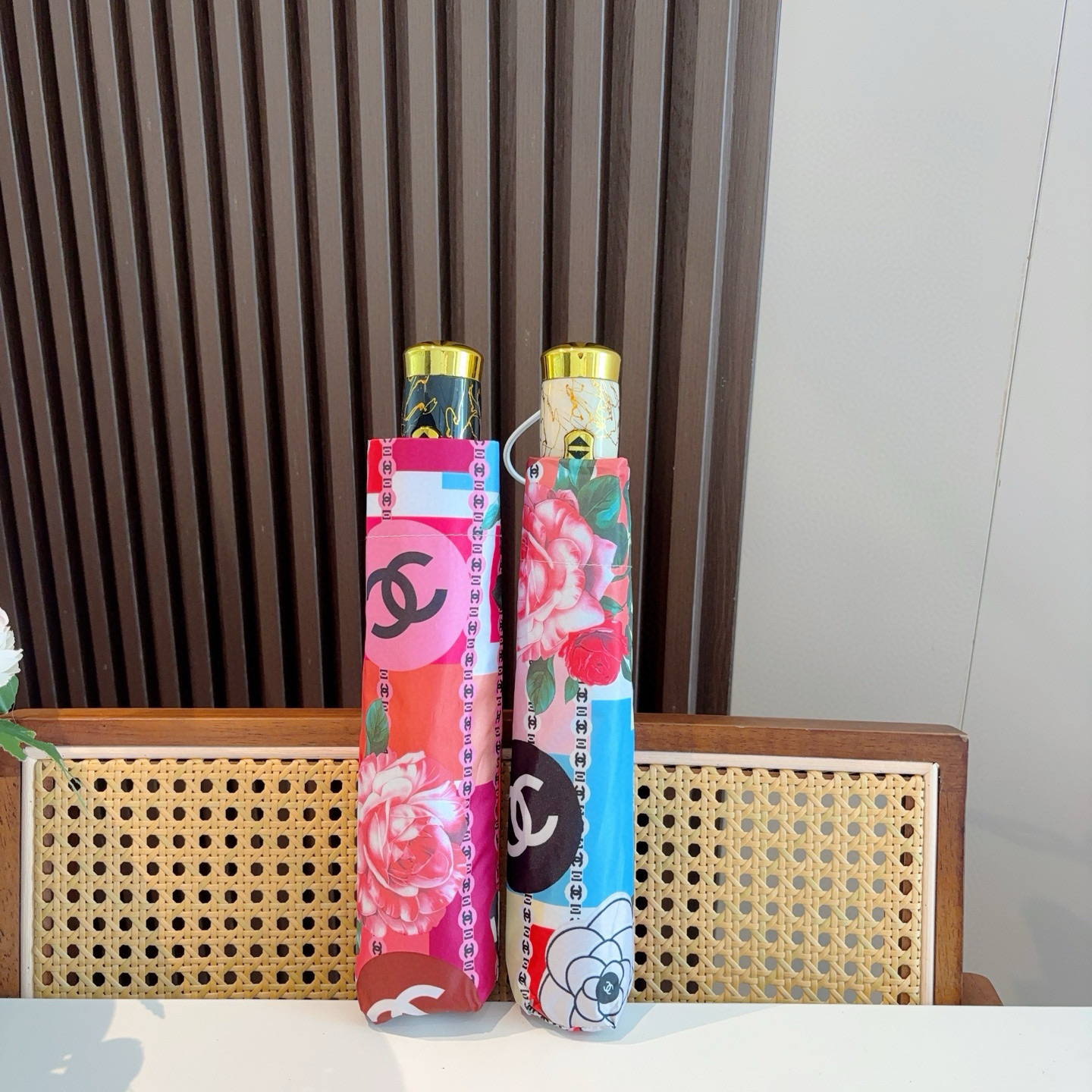  CHANEL香奈儿 三折自动折叠晴雨伞  时尚原单代工品质 细节精致 看得见的品质 打破一成不变 色泽