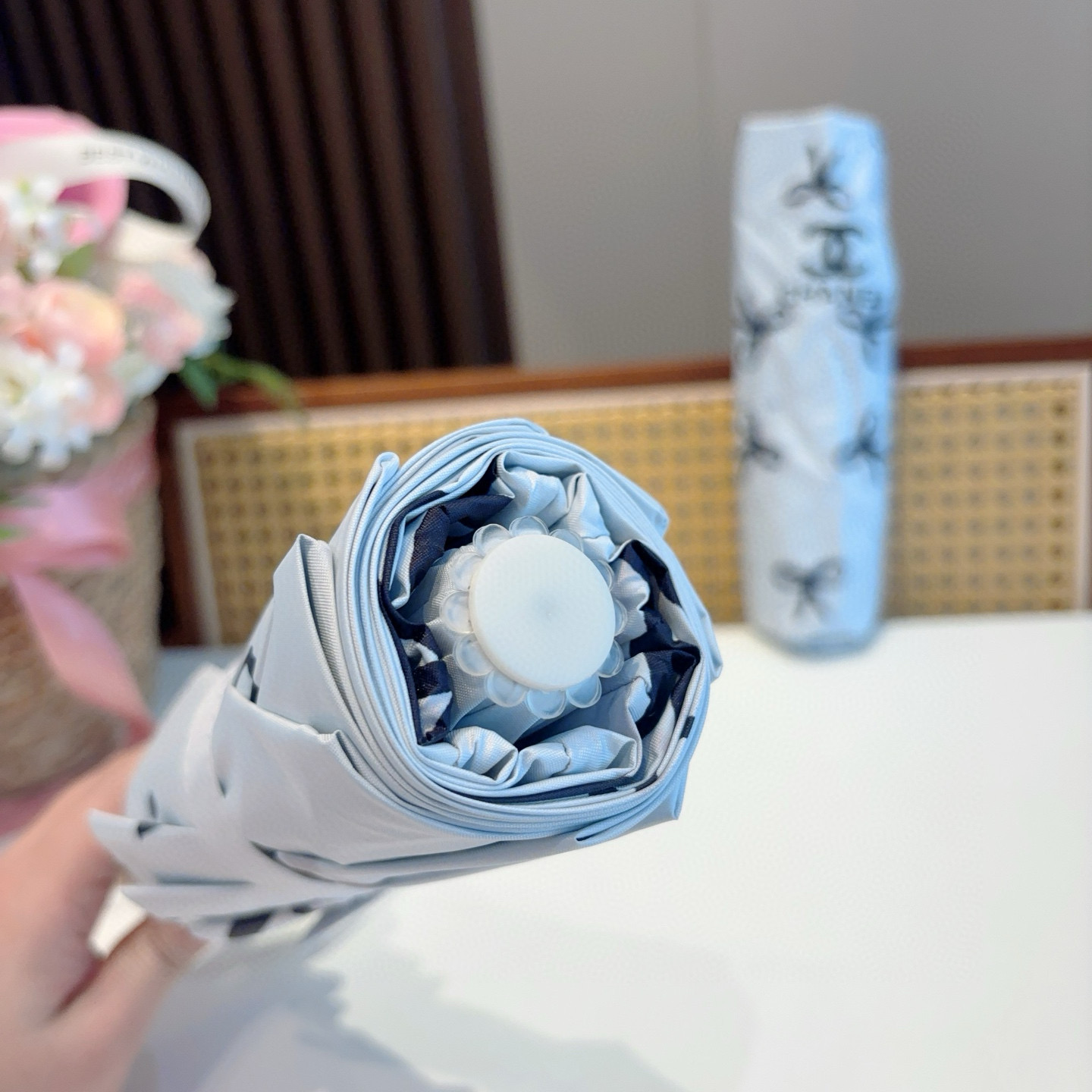  CHANEL香奈儿 三折自动折叠晴雨伞  时尚原单代工品质 细节精致 看得见的品质 打破一成不变 色泽