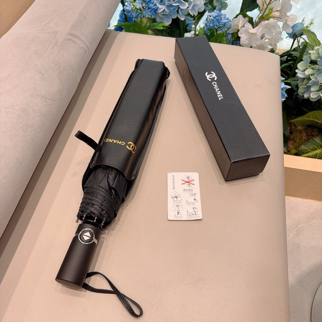  CHANEL香奈儿 三折自动折叠晴雨伞  时尚原单代工品质 细节精致 看得见的品质 打破一成不变 色泽