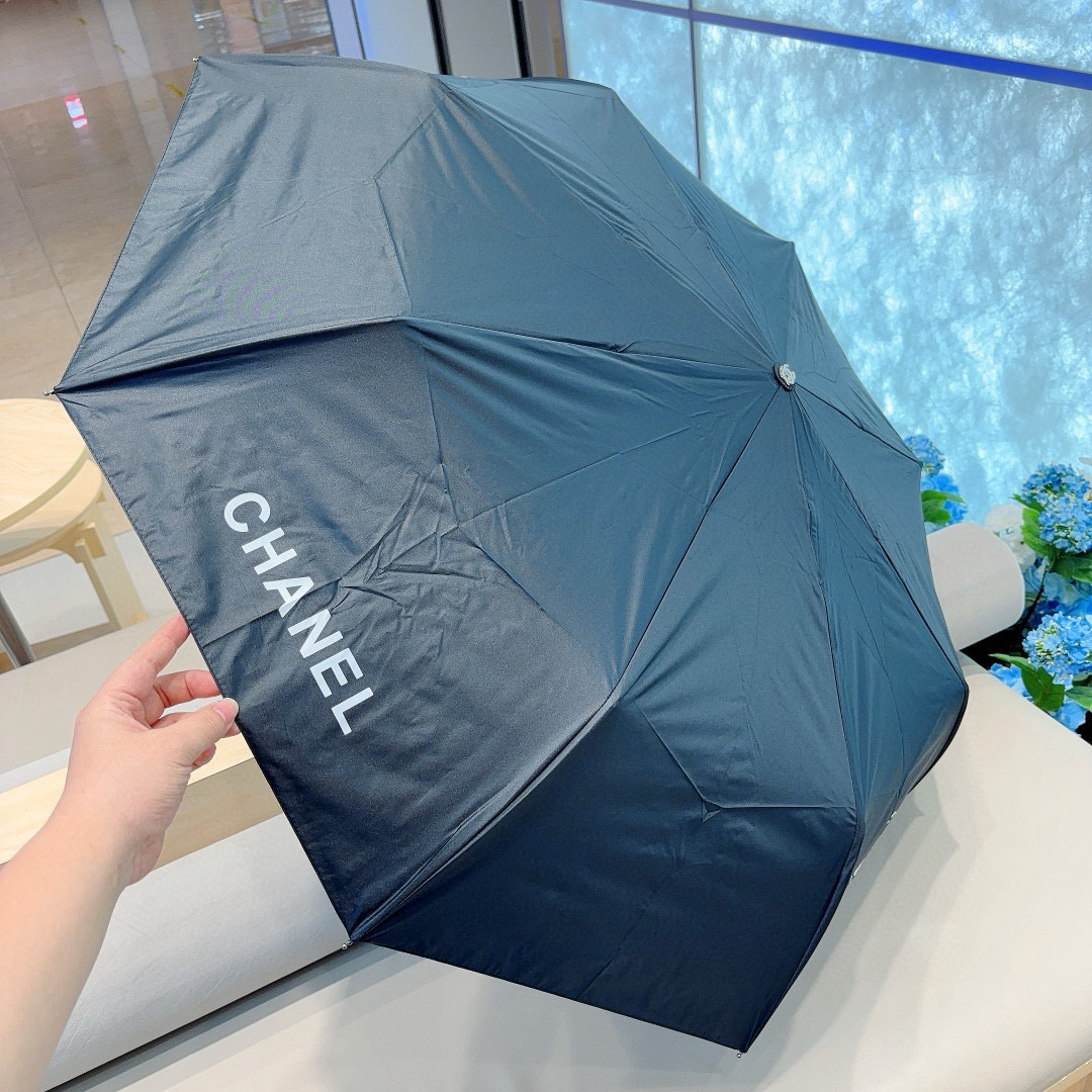  CHANEL香奈儿 三折自动折叠晴雨伞  时尚原单代工品质 细节精致 看得见的品质 打破一成不变 色泽