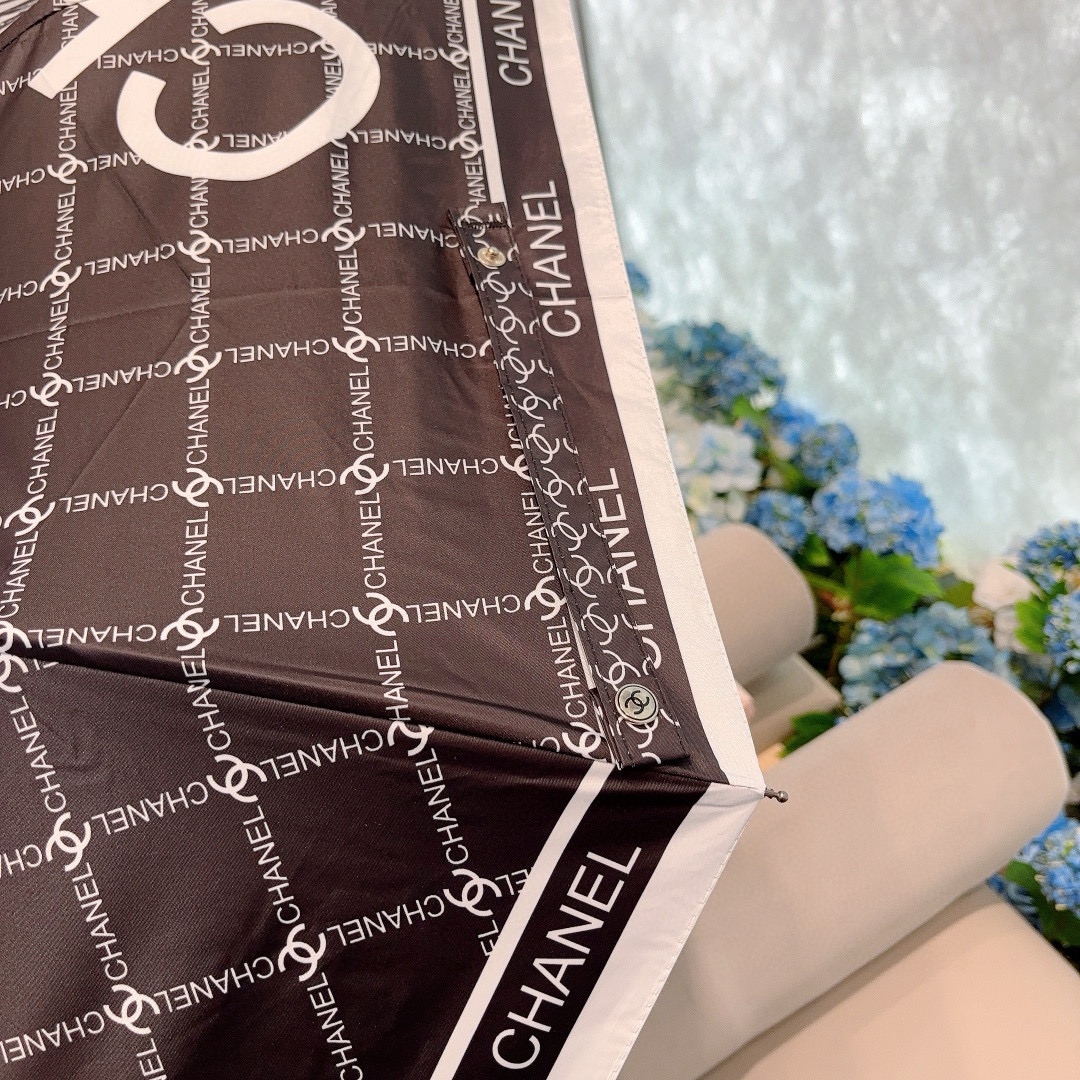  CHANEL（香奈儿）三折自动折叠晴雨伞 选用台湾进口UV防紫外线伞布 原单代工级品质 