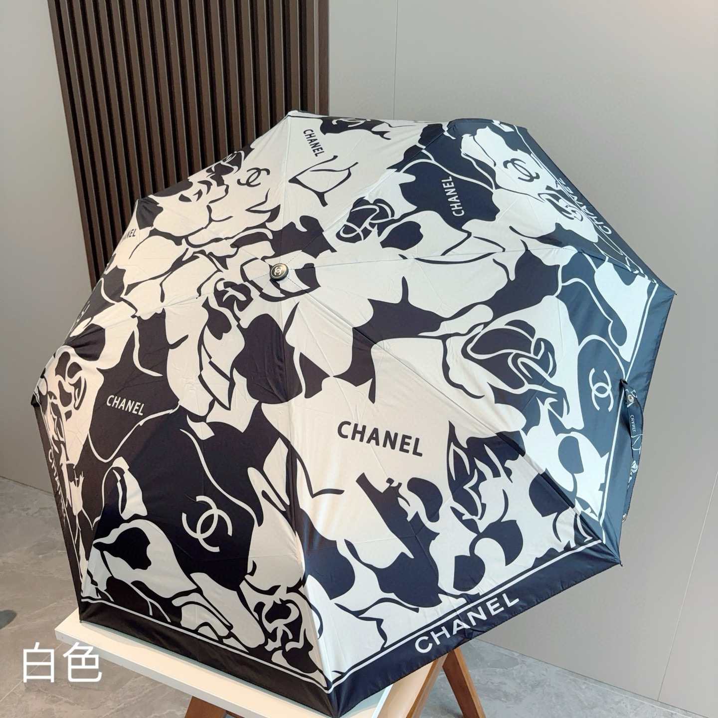  CHANEL（香奈儿）三折自动折叠晴雨伞 选用台湾进口UV防紫外线伞布 原单代工级品质 
