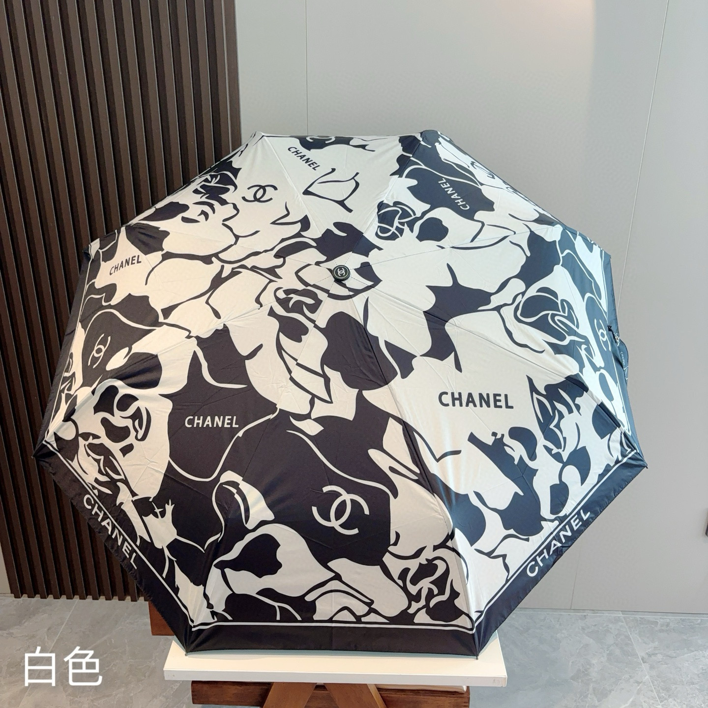  CHANEL（香奈儿）三折自动折叠晴雨伞 选用台湾进口UV防紫外线伞布 原单代工级品质 