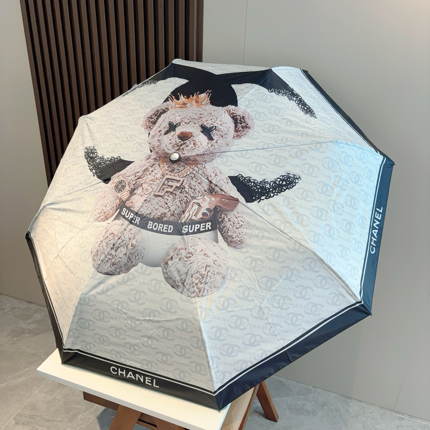  CHANEL（香奈儿）三折自动折叠晴雨伞 选用台湾进口UV防紫外线伞布 原单代工级品质 