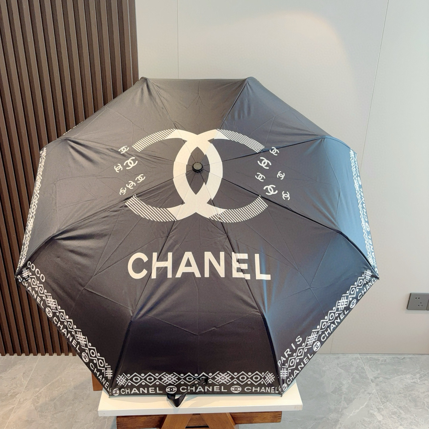  CHANEL（香奈儿）三折自动折叠晴雨伞 选用台湾进口UV防紫外线伞布 原单代工级品质 