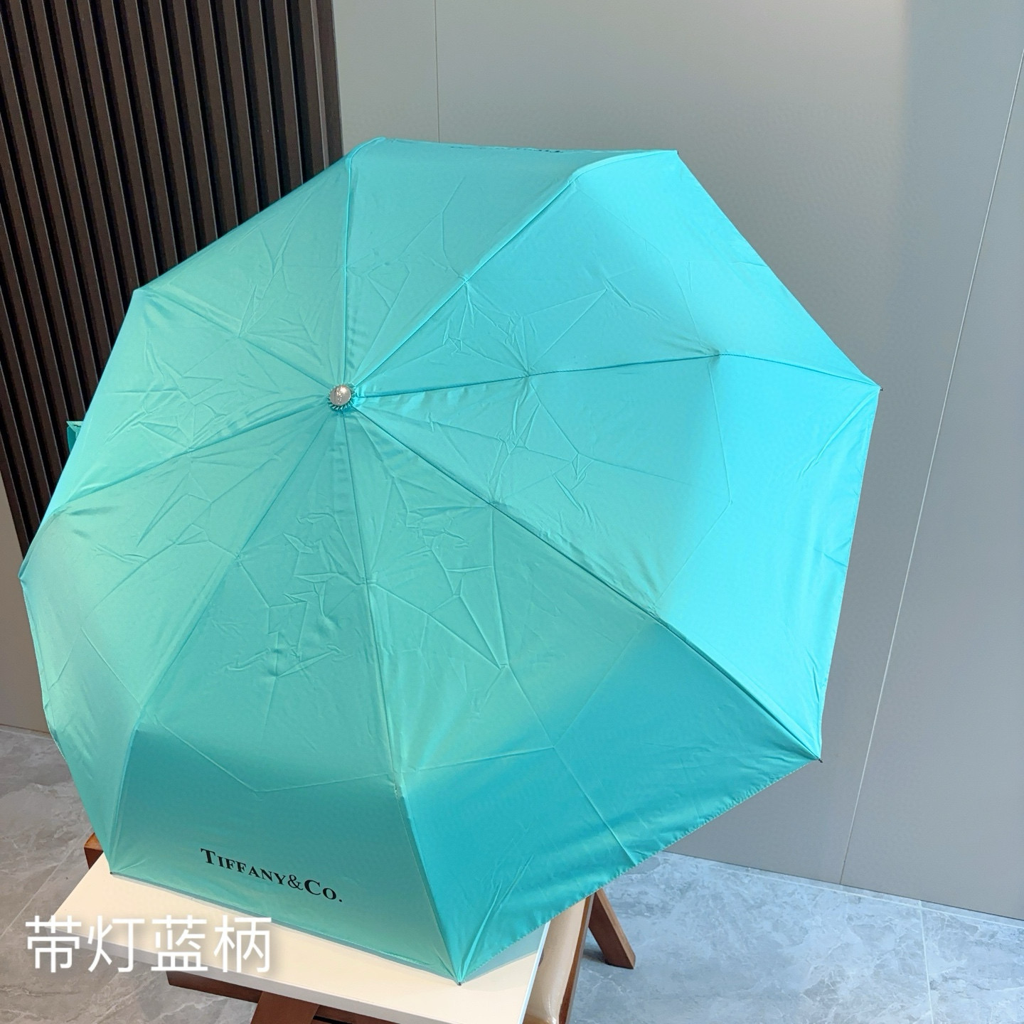  Tiffany蒂芙尼 三折自动折叠晴雨伞 火爆来袭 夏日里的小清新 高效阻隔紫外线涂层 有伞随行 晴雨