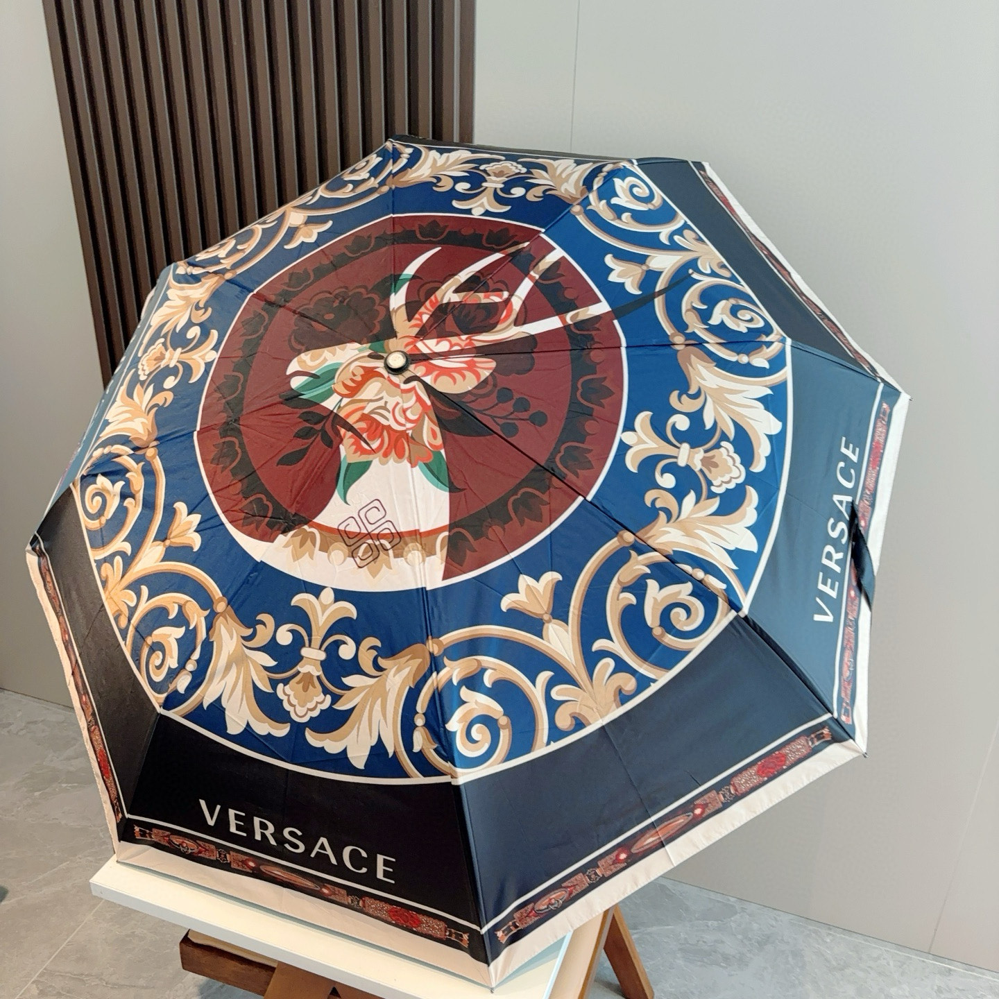  范思哲（VERSACE）新款 三折自动折叠晴雨伞 年度最新火爆单品  原单代工级品质 第一代210T碰