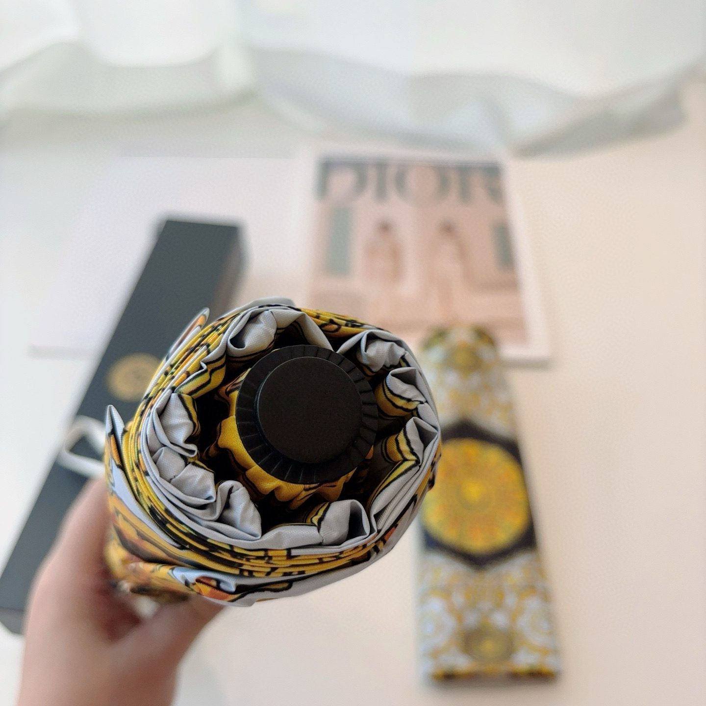 范思哲（VERSACE）新款 三折自动折叠晴雨伞 年度最新火爆单品  原单代工级品质 第一代210T碰