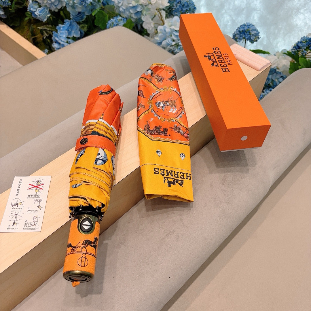     爱马仕（Hermès）   极品H家三折自动伞重磅呈现 以其精湛的工艺技术和源源不断的想像力 新