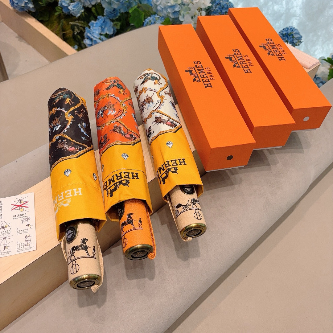     爱马仕（Hermès）   极品H家三折自动伞重磅呈现 以其精湛的工艺技术和源源不断的想像力 新