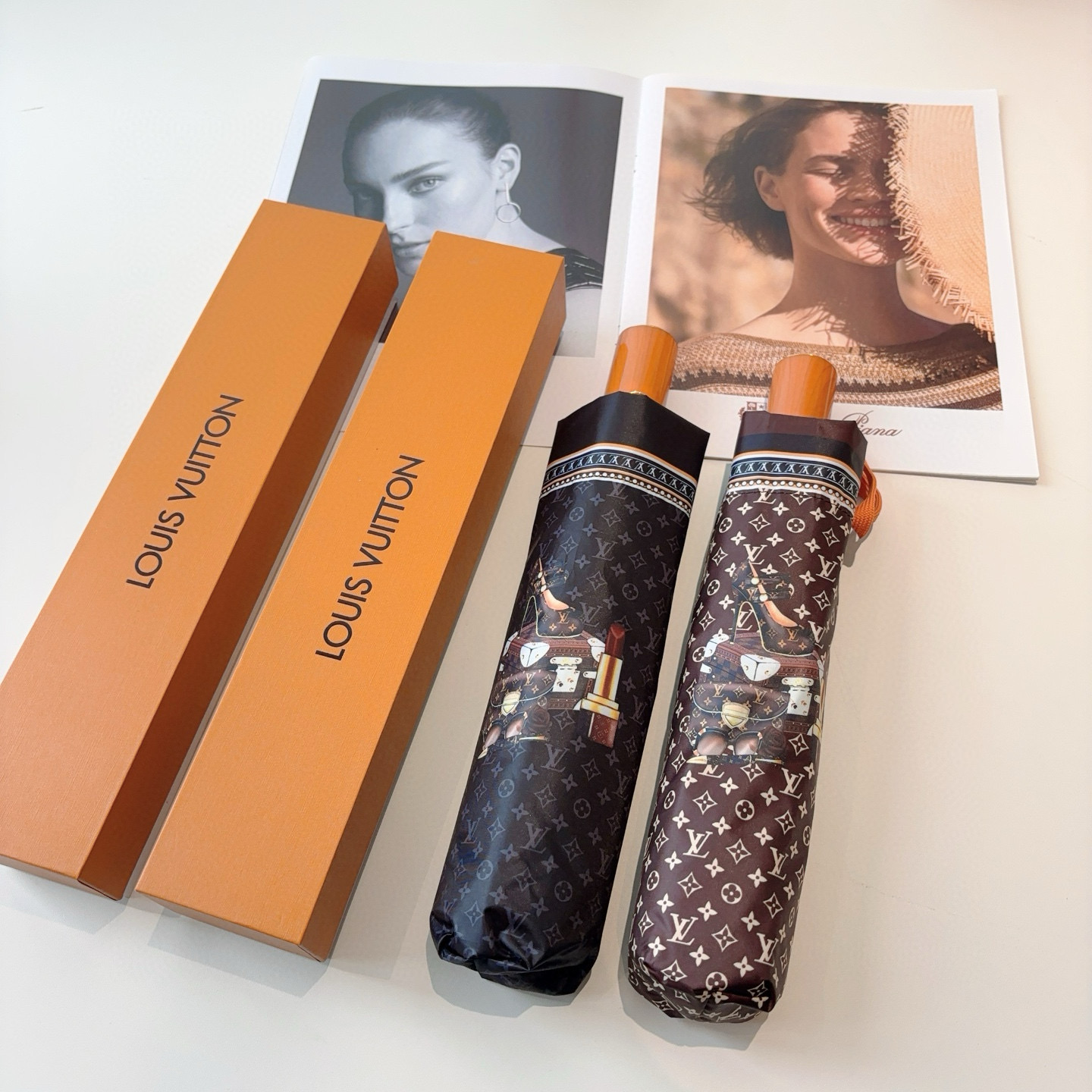 LOUIS VUITTON （路易威登）新款 三折自动折叠晴雨伞 新涂层技术深色伞面 拥有令人惊喜的遮光