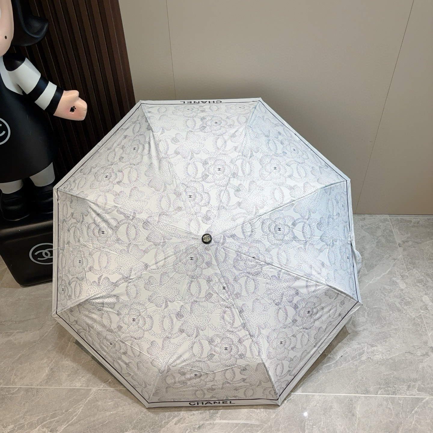  CHANEL（香奈儿）三折自动折叠晴雨伞 选用台湾进口UV防紫外线伞布 原单代工级品质 