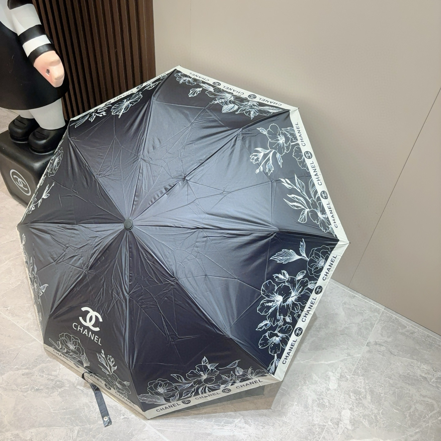  CHANEL（香奈儿）三折自动折叠晴雨伞 选用台湾进口UV防紫外线伞布 原单代工级品质 