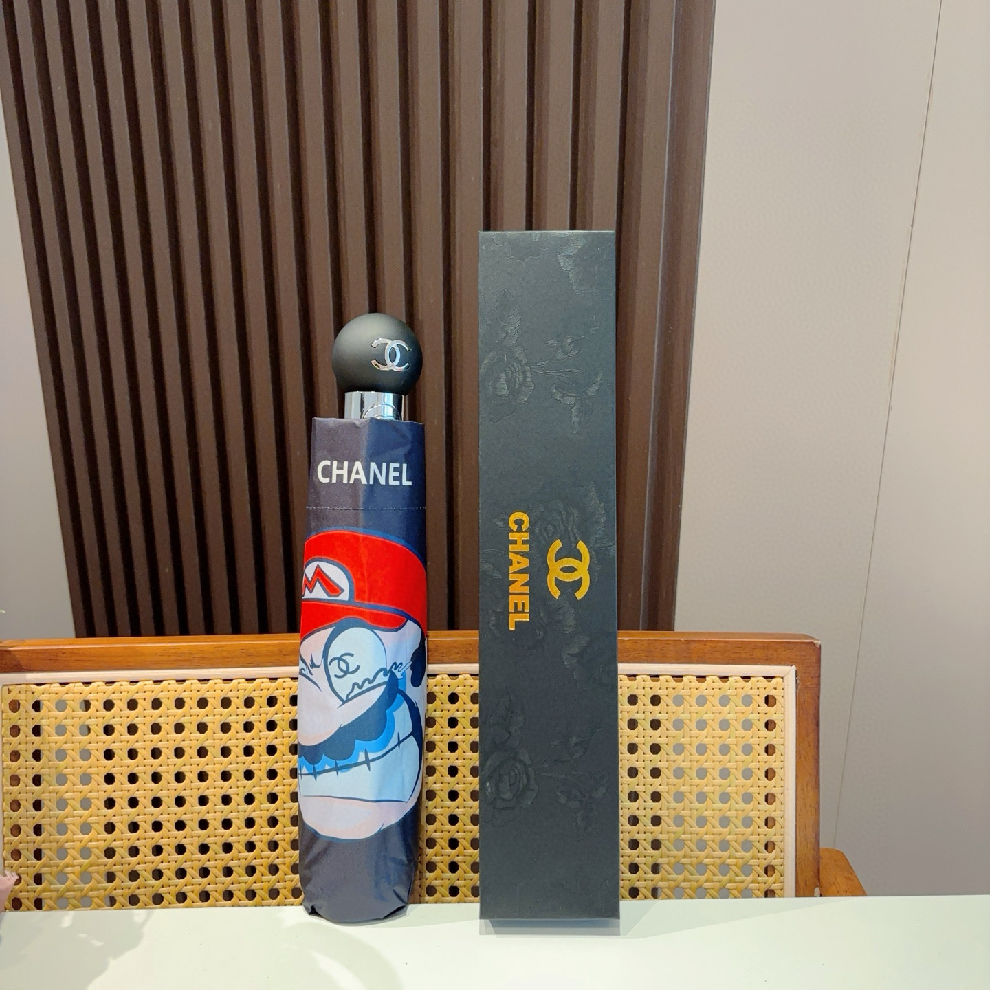  CHANEL（香奈儿）三折自动折叠晴雨伞 选用台湾进口UV防紫外线伞布 原单代工级品质 