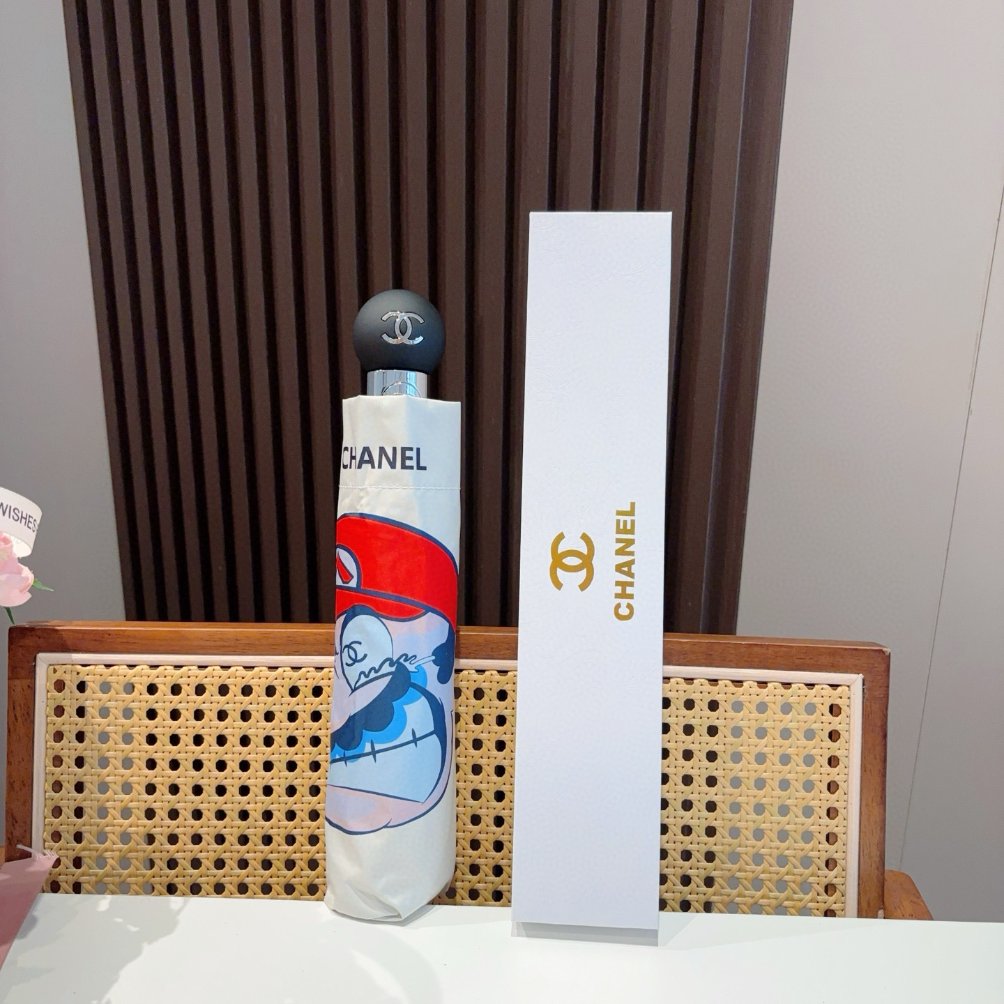  CHANEL（香奈儿）三折自动折叠晴雨伞 选用台湾进口UV防紫外线伞布 原单代工级品质 