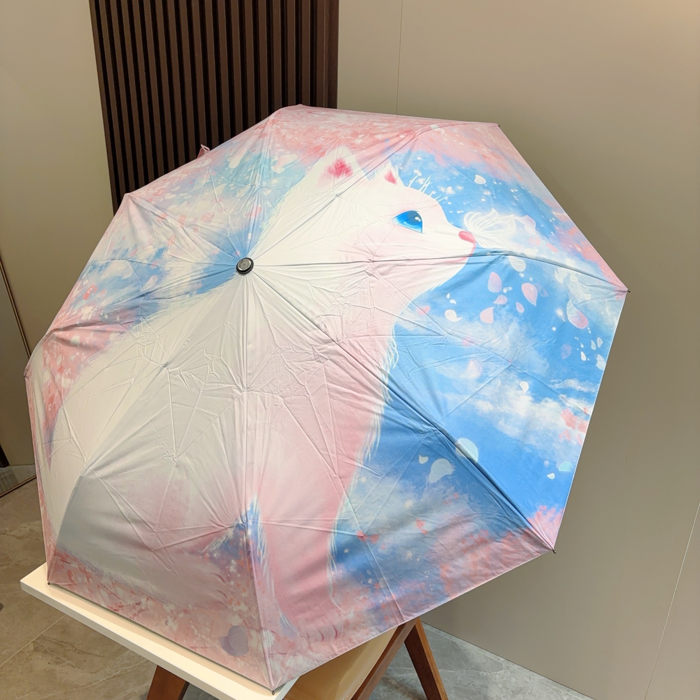  GUCCI（古奇）新款 三折自动折叠晴雨伞 选用台湾进口UV防紫外线伞布 原单代工级品质  🌹