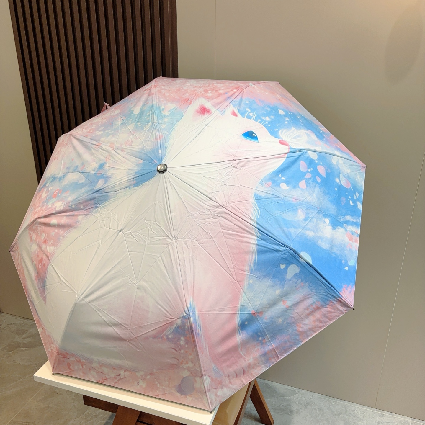  GUCCI（古奇）新款 三折自动折叠晴雨伞 选用台湾进口UV防紫外线伞布 原单代工级品质  🌹