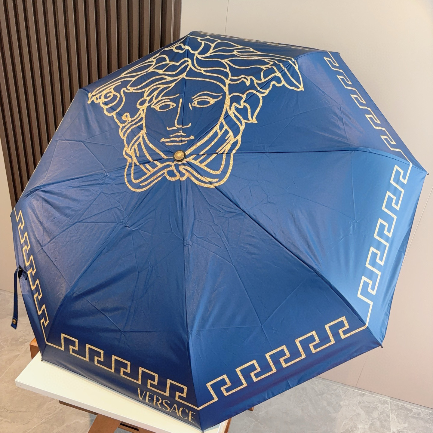  范思哲（VERSACE）新款 三折自动折叠晴雨伞 年度最新火爆单品  原单代工级品质 第一代210T碰