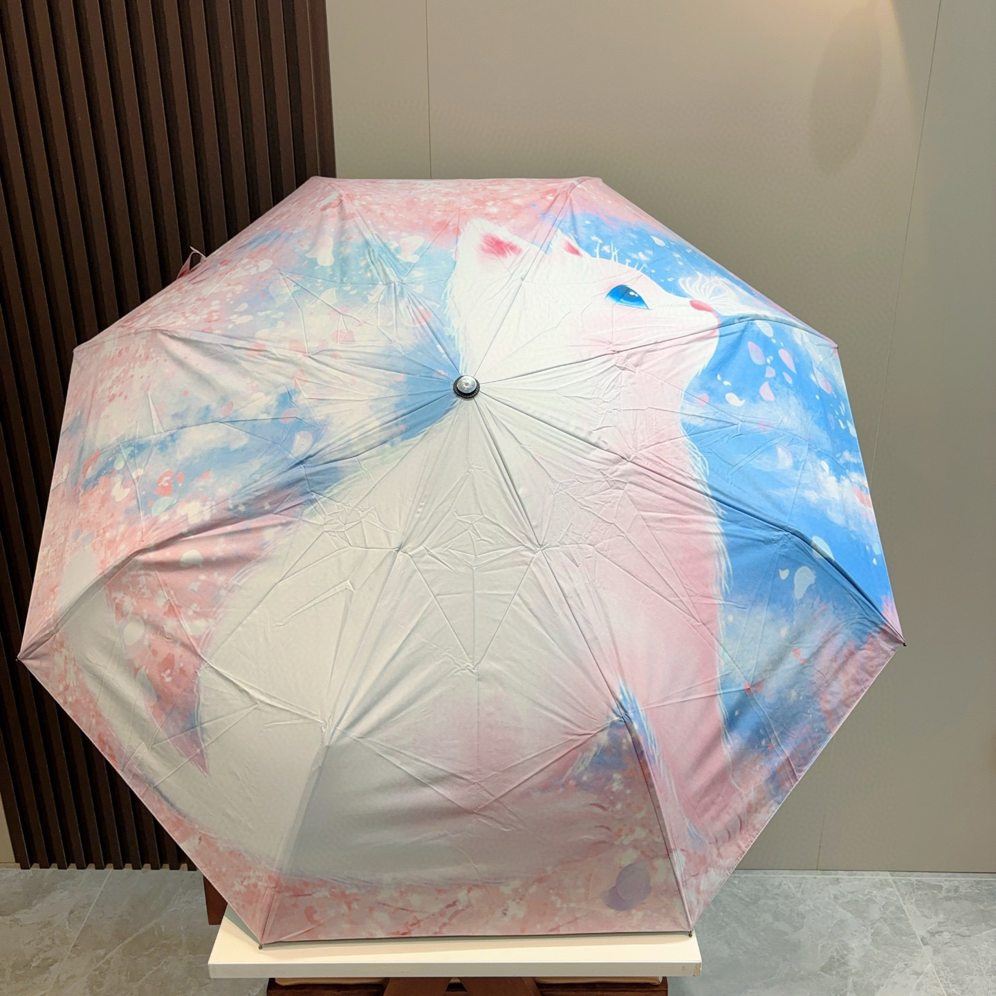  GUCCI（古奇）新款 三折自动折叠晴雨伞 选用台湾进口UV防紫外线伞布 原单代工级品质  🌹