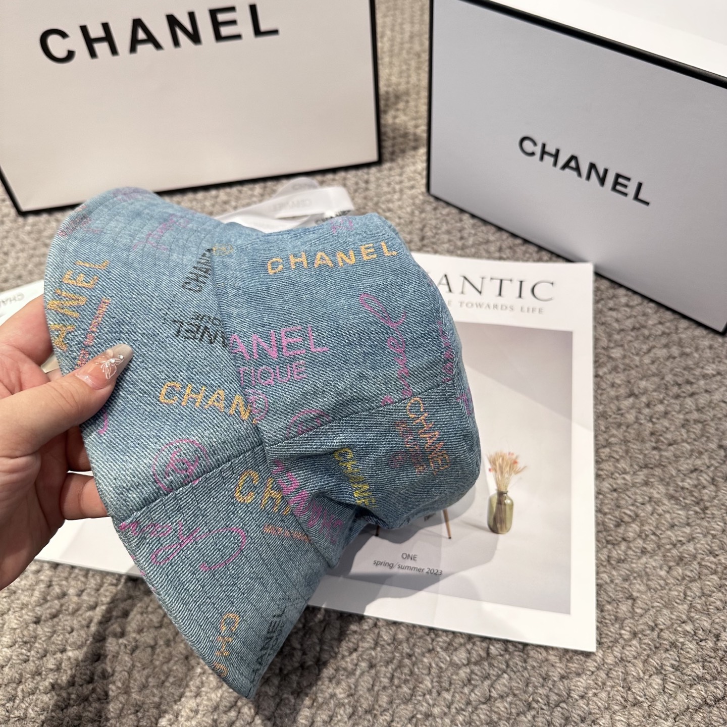 鸭舌帽 渔夫帽  【CHANEL香奈儿】新款高级感牛仔小香风渔夫帽，遮阳又超好搭配，出街单品 高货版本原