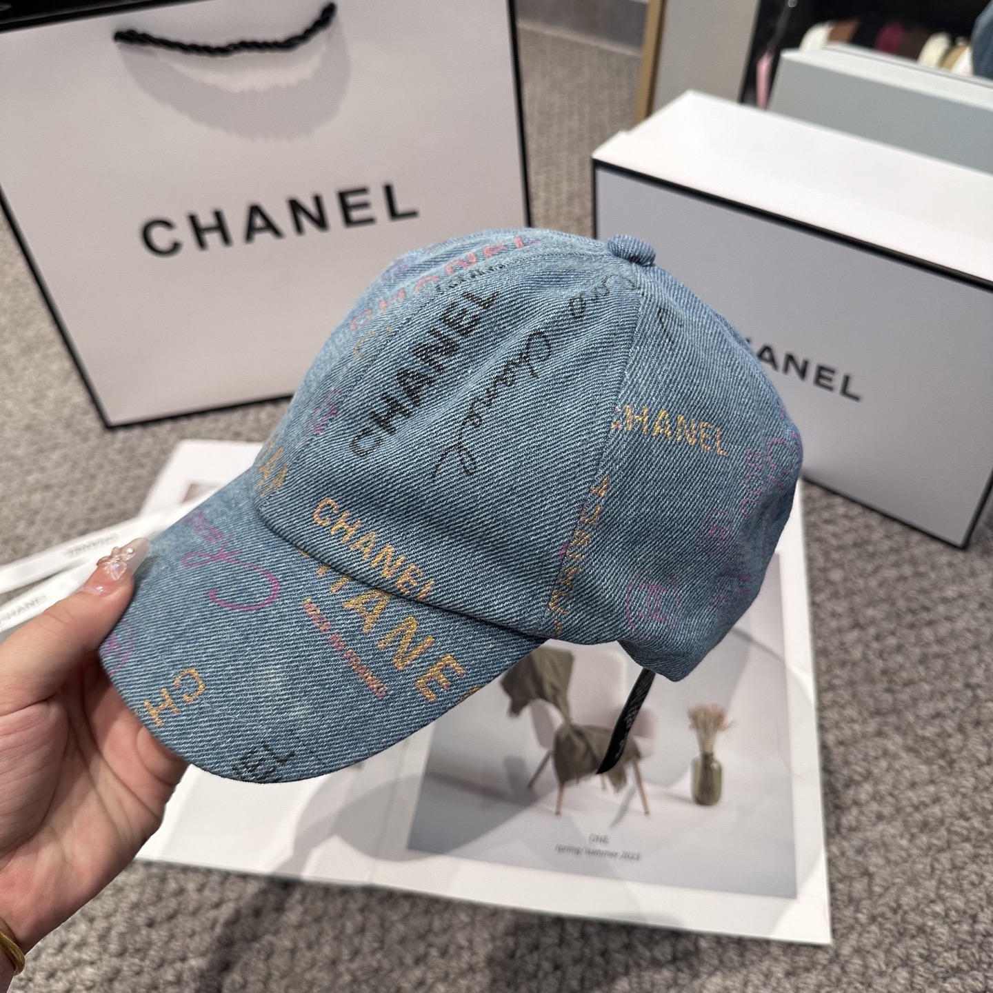 鸭舌帽 渔夫帽  【CHANEL香奈儿】新款高级感牛仔小香风鸭舌帽 ，遮阳又超好搭配，出街单品 高货版本