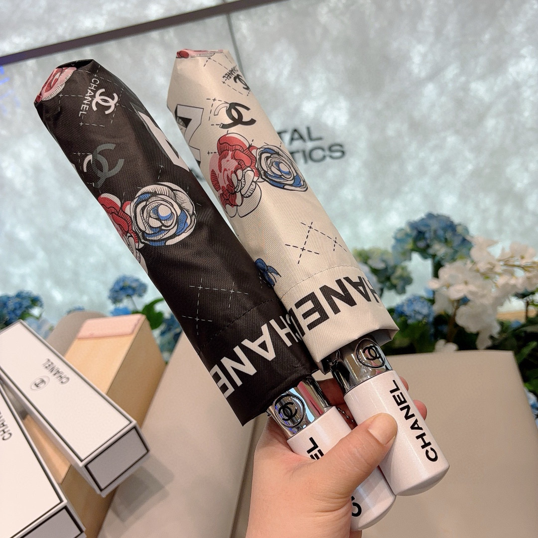  CHANEL香奈儿 三折自动折叠晴雨伞  时尚原单代工品质 细节精致 看得见的品质 打破一成不变 色泽