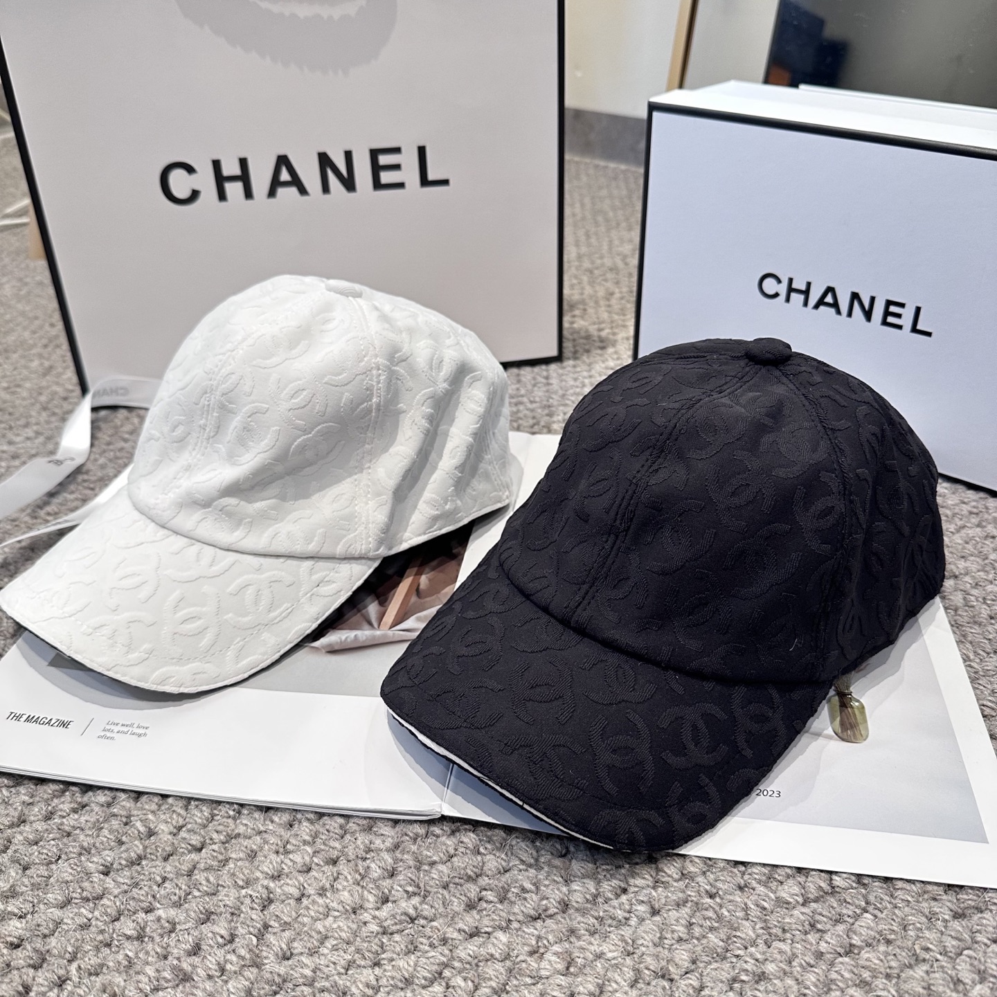 【CHANEL香奈儿】新款高级感唯美纹路小香风鸭舌帽 ，遮阳又超好搭配，出街单品 高货版本原单品质👄