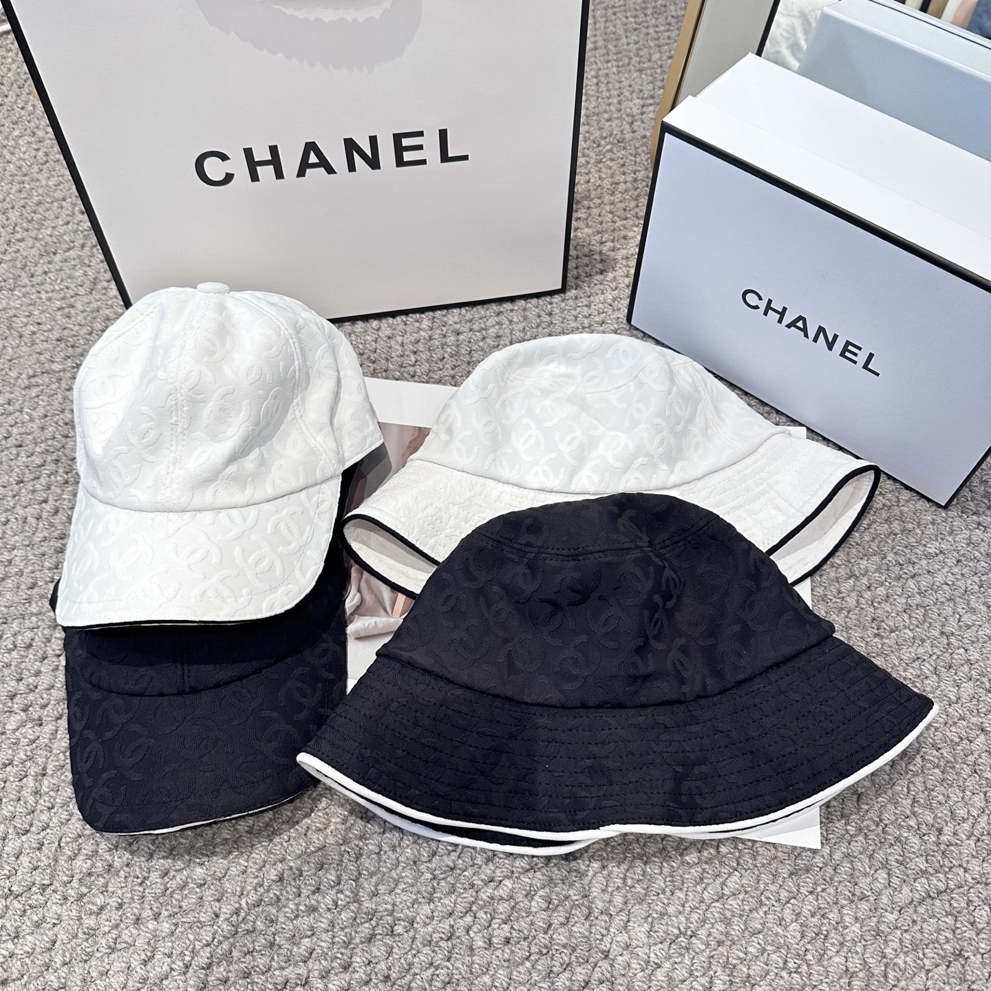 【CHANEL香奈儿】新款高级感唯美小香风渔夫帽，遮阳又超好搭配，出街单品 高货版本原单品质👄