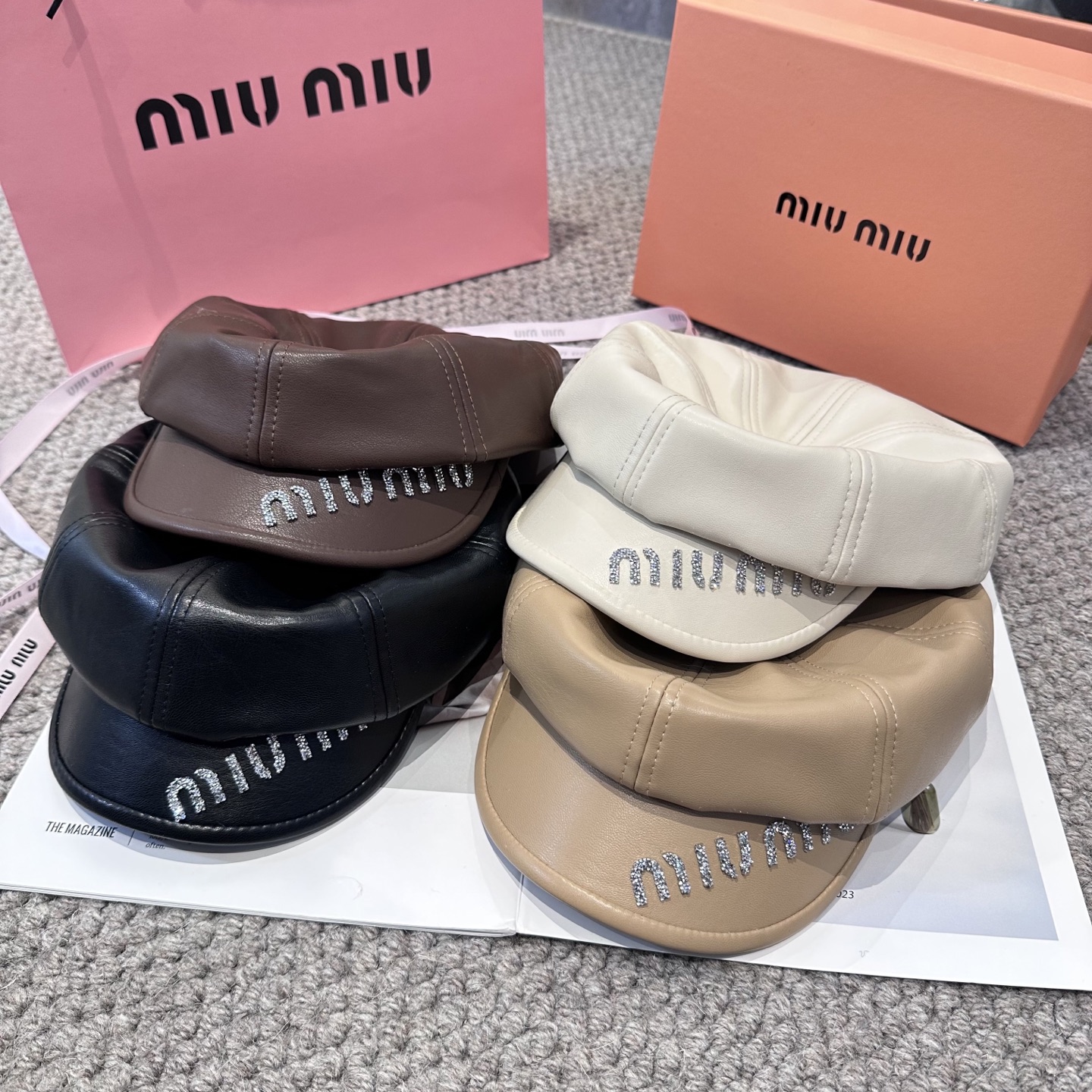  miumiu缪缪 新款贝雷帽女秋冬百搭辣妹个性显脸小 不挑人的帽型 