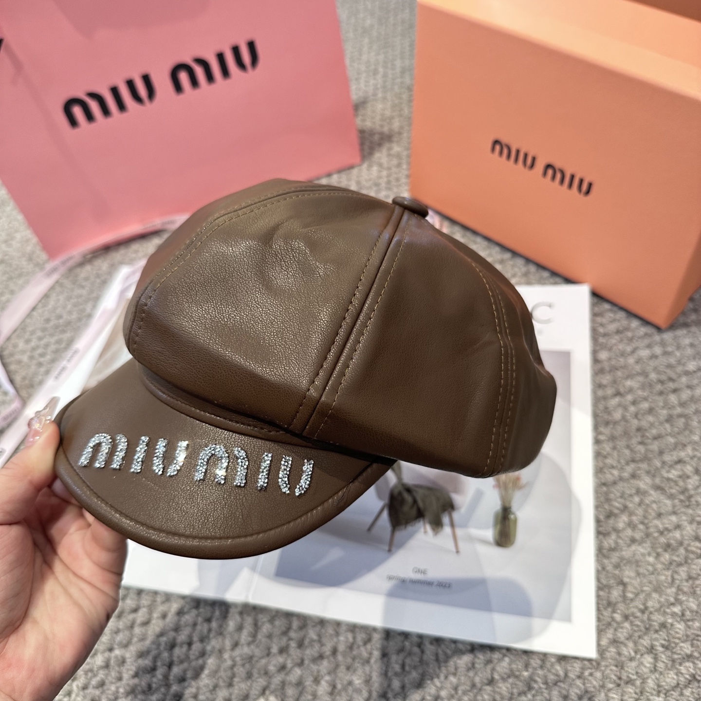  miumiu缪缪 新款贝雷帽女秋冬百搭辣妹个性显脸小 不挑人的帽型 