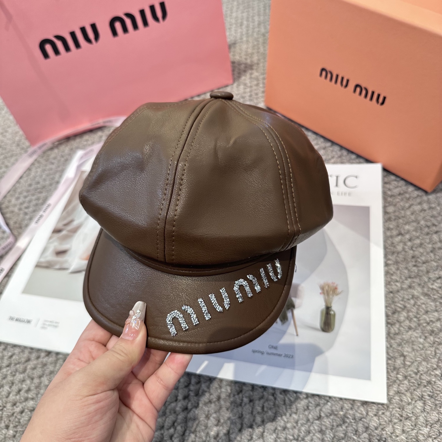  miumiu缪缪 新款贝雷帽女秋冬百搭辣妹个性显脸小 不挑人的帽型 