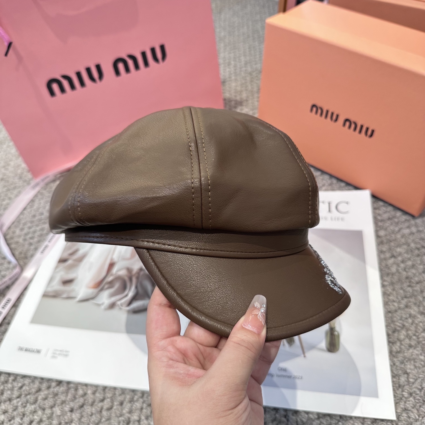  miumiu缪缪 新款贝雷帽女秋冬百搭辣妹个性显脸小 不挑人的帽型 