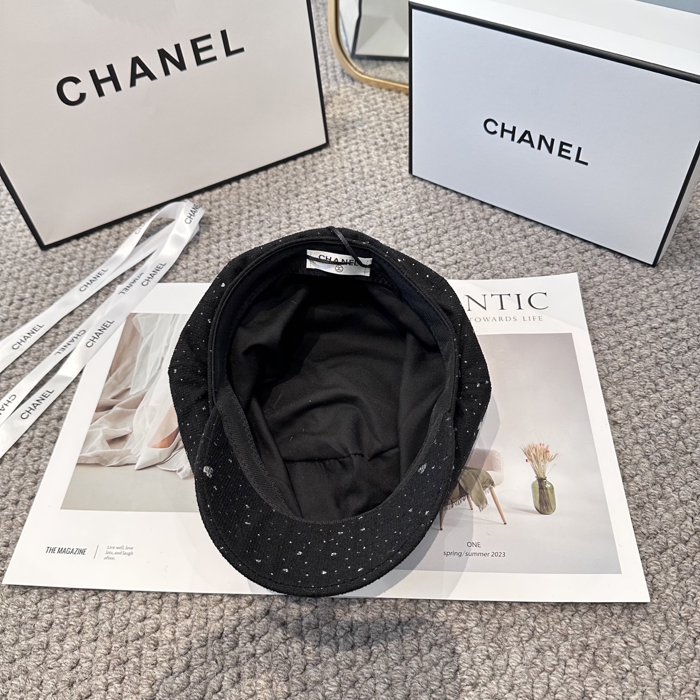  CHANEL 香奈儿 新款八角帽 ，高版本原单品质 简约经典logo，质感超级赞👍，精致大牌范，女神必