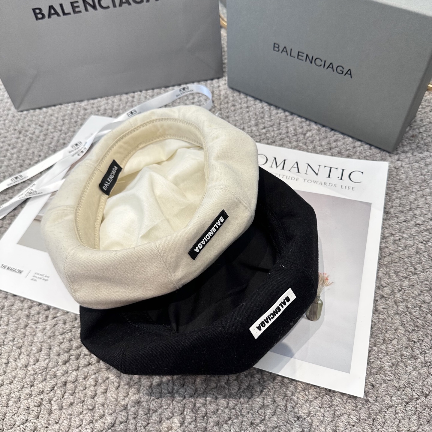  巴黎世家 贝雷帽子女春秋网红日系复古百搭画家帽品脸小凹造型八角帽