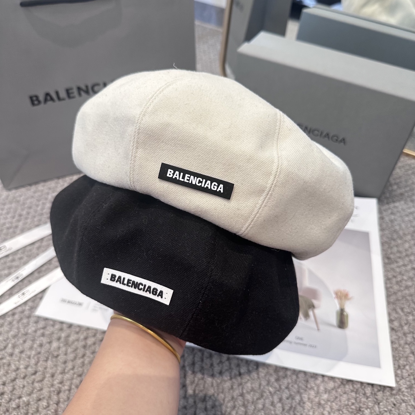  巴黎世家 贝雷帽子女春秋网红日系复古百搭画家帽品脸小凹造型八角帽