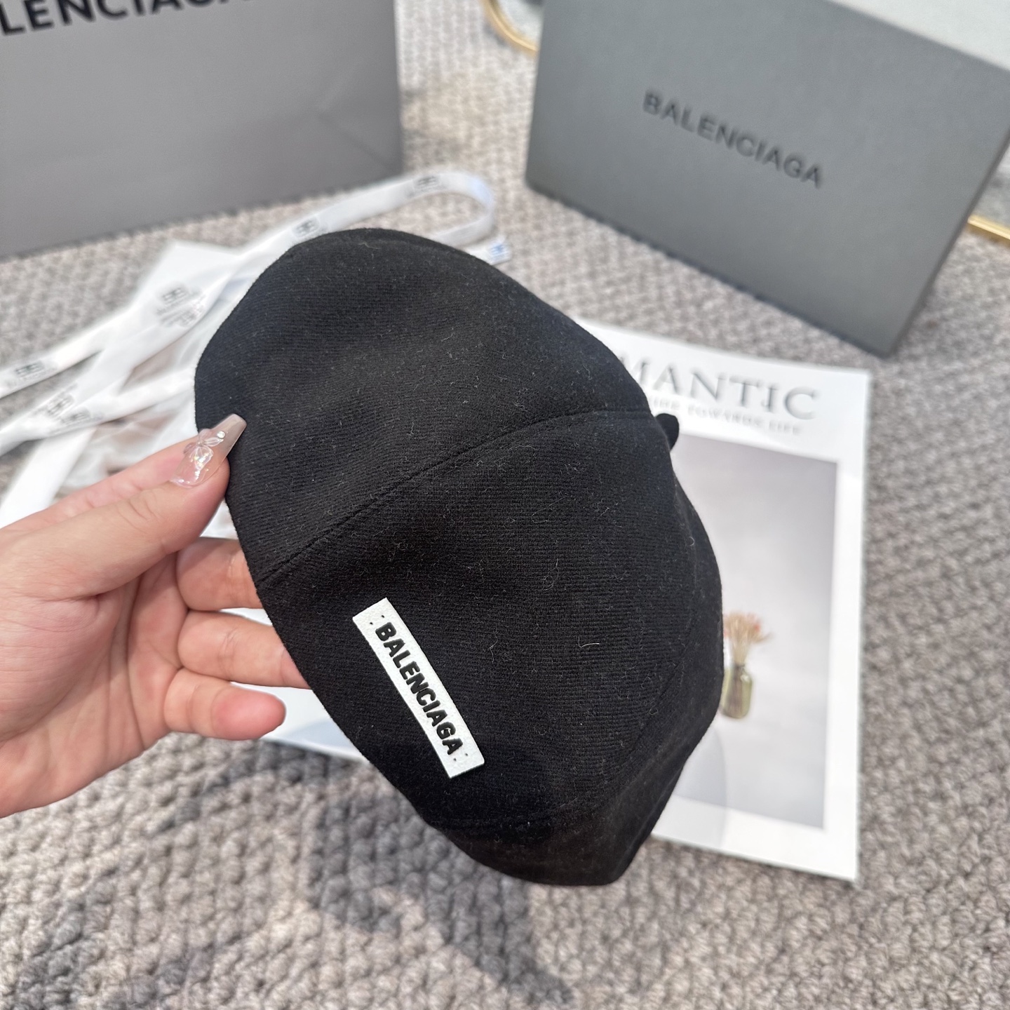  巴黎世家 贝雷帽子女春秋网红日系复古百搭画家帽品脸小凹造型八角帽